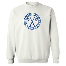 Load image into Gallery viewer, Wisco Vikings Blue Shield Sweater
